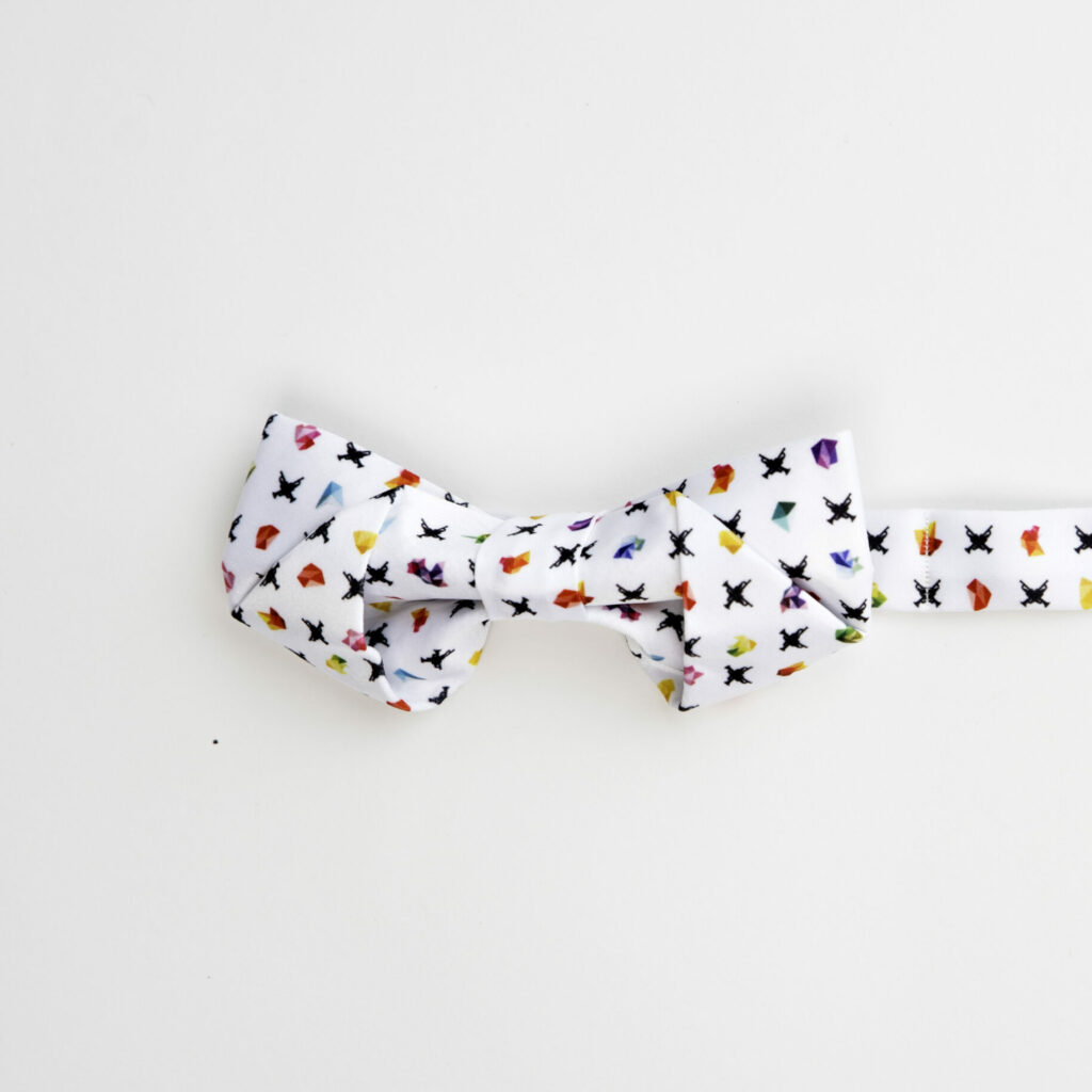 Monochrome Geo Trumpets Bow Tie 🎺