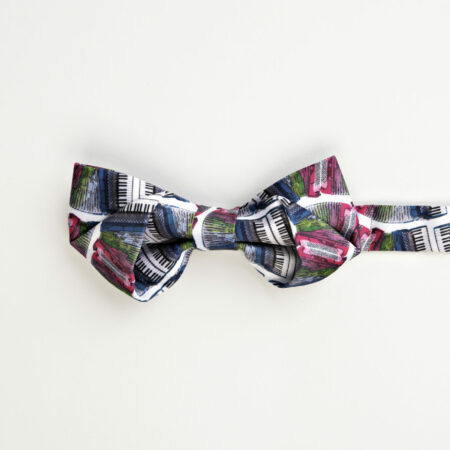 Accordion Color Ribbon Bow Tie 🪗