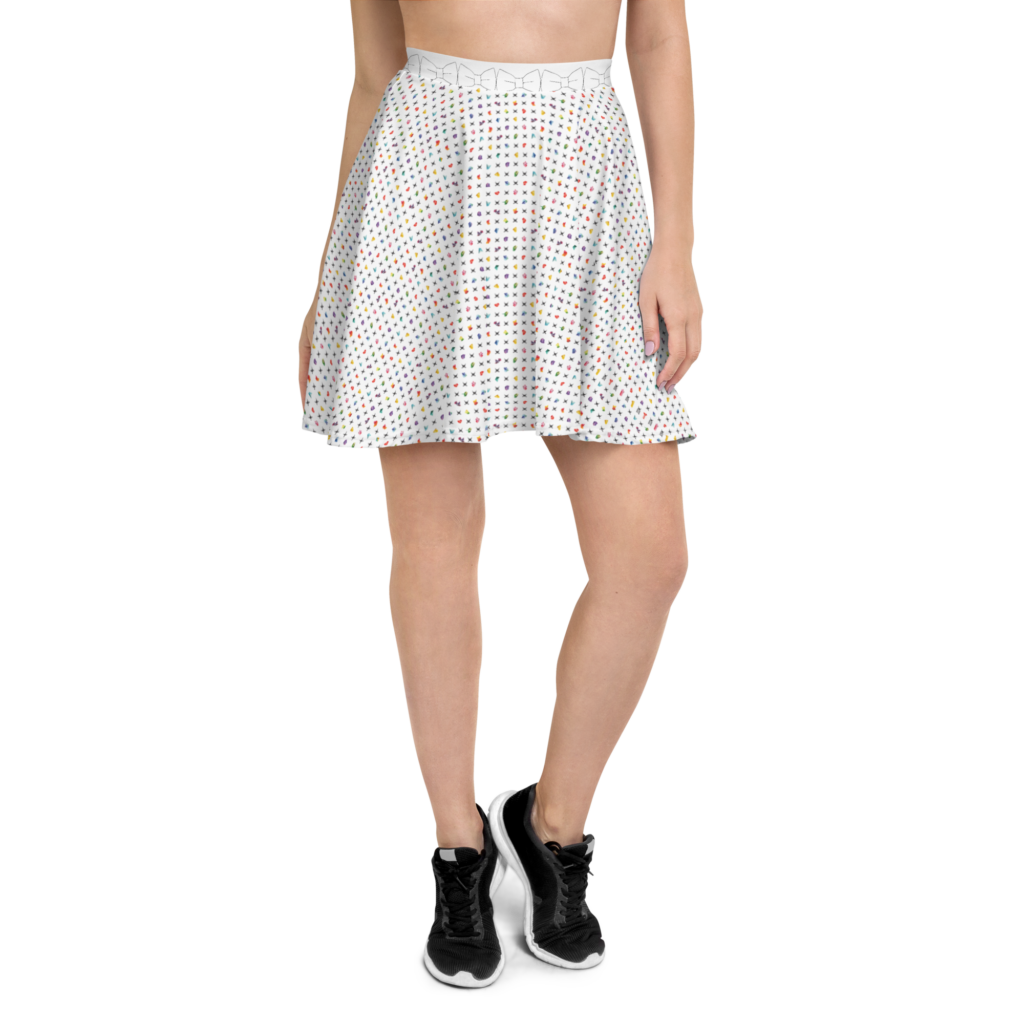 Geo Trumpets Skater Skirt