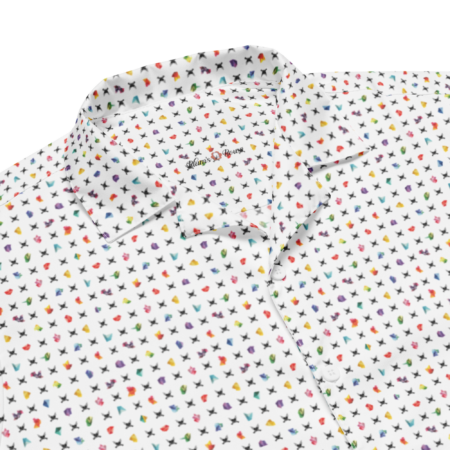 Monochrome Geo Trumpet Unisex Button Shirt