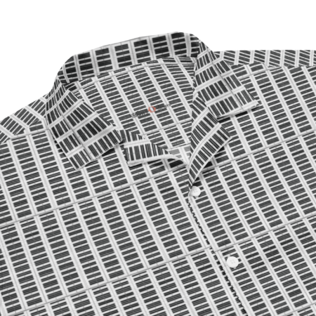 Piano Pattern unisex button shirt